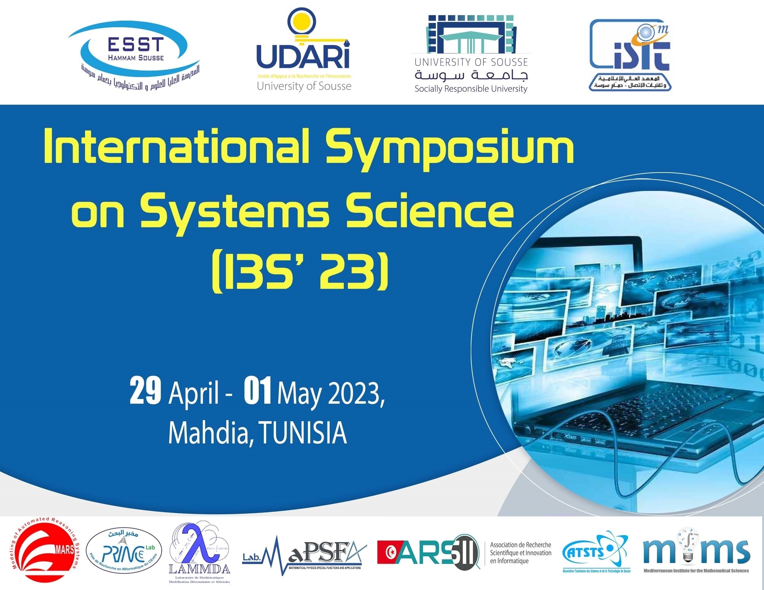 29 Avril – 1 Mai | International Symposium on Systems Science (I3S’ 23)